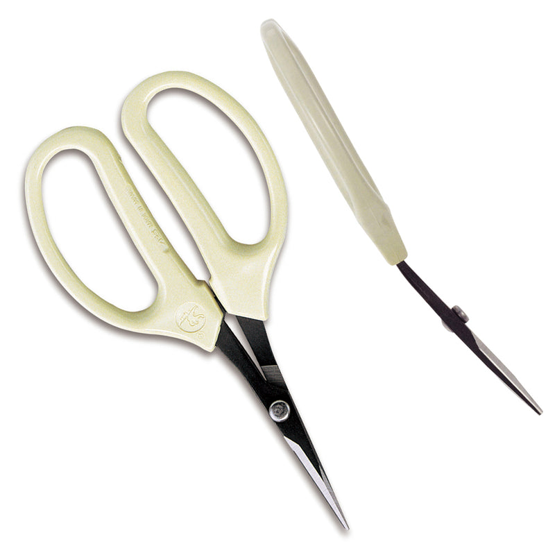 Bonsai / Cultivation Scissors, Angled Carbon